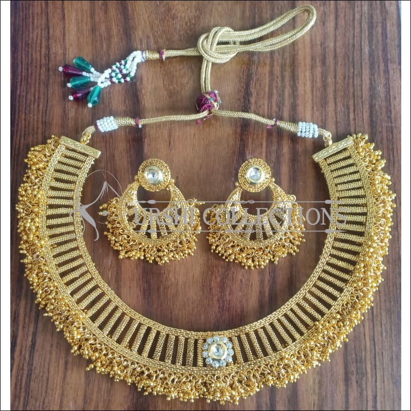 DESIGNER GOLD PLATED NECKLACE SET UTV1093 - Necklace Set
