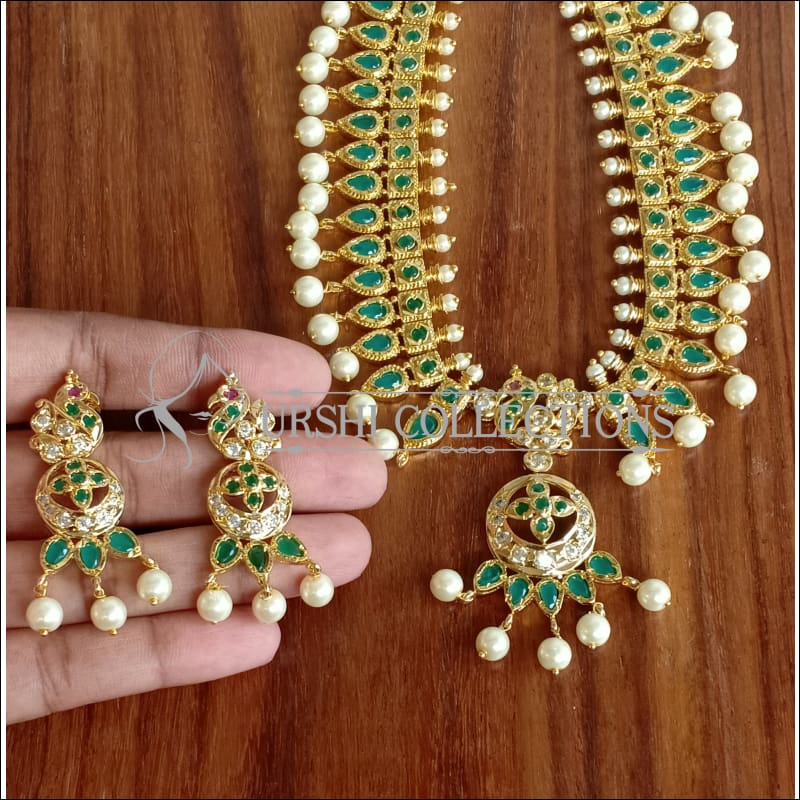 DESIGNER GOLD PLATED NECKLACE SET UTV1170 - Necklace Set