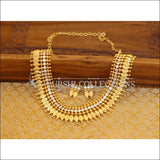 DESIGNER GOLD PLATED NECKLACE SET UTV763 - Necklace Set