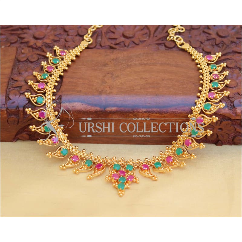 DESIGNER GOLD PLATED NECKLACE UC-NEW3146 - Necklace Set