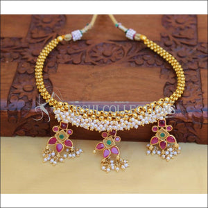 DESIGNER GOLD PLATED NECKLACE UC-NEW3149 - Necklace Set