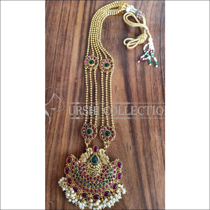 DESIGNER GOLD PLATED NECKLACE UTV1036 - Necklace Set