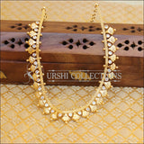 DESIGNER GOLD PLATED NECKLACE UTV512 - necklace set