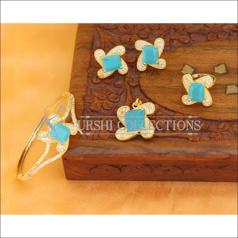 Designer Gold Plated Openable CZ Kada UC-NEW1560 - Bracelets