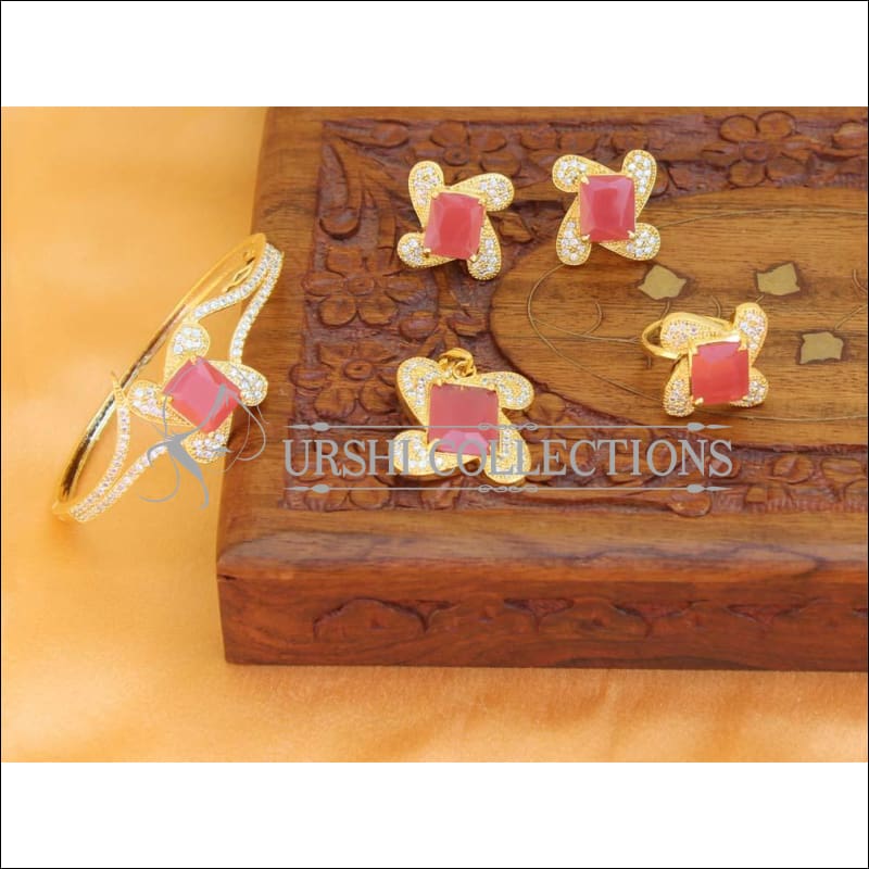 Designer Gold Plated Openable CZ Kada UC-NEW1566 - Bracelets