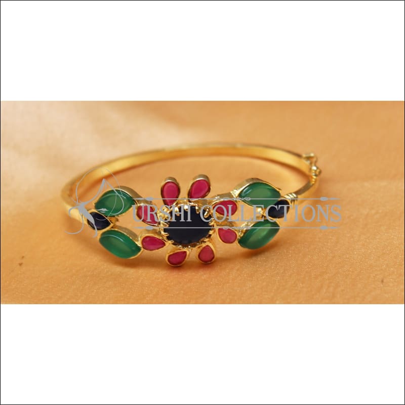 Designer Gold Plated Openable Kada UC-NEW1711 - Multi - Bracelets