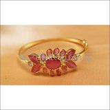Designer Gold Plated Openable Kada UC-NEW1719 - Pink - Bracelets