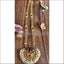 DESIGNER GOLD PLATED PEACOCK NECKLACE SET UTV1037