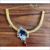 DESIGNER GOLD PLATED PEACOCK NECKLACE UTV1005 - Necklace Set