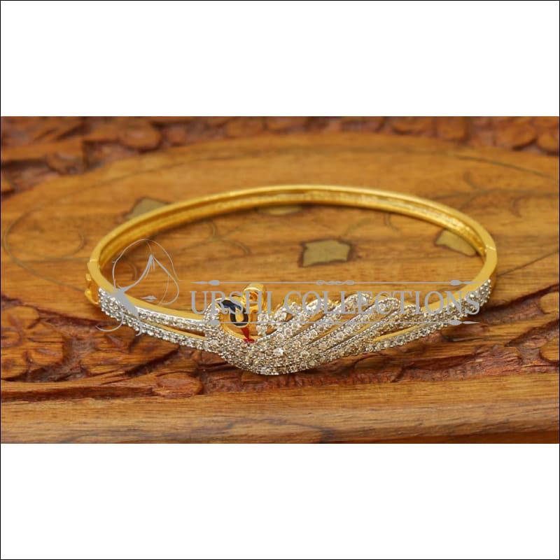 Designer Gold Plated Peacock Openable Kada UC-NEW1545 - Bracelets