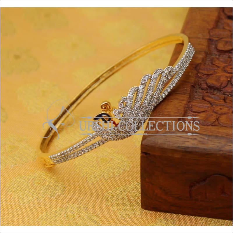 Designer Gold Plated Peacock Openable Kada UC-NEW1545 - Bracelets