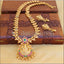 DESIGNER GOLD PLATED PEACOCK TEMPLE NECKLACE SET UTV425