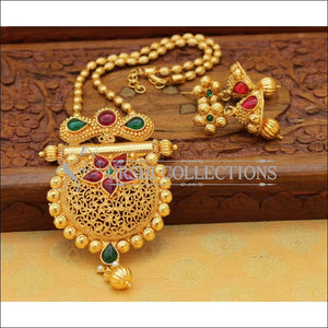 Designer Gold Plated Pendant Set UC-NEW2597 - Multi - Pendant Set