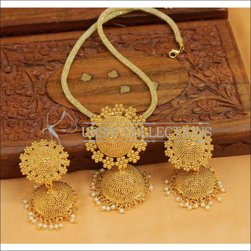 Designer Gold Plated Pendant Set UC-NEW2643 - Pendant Set