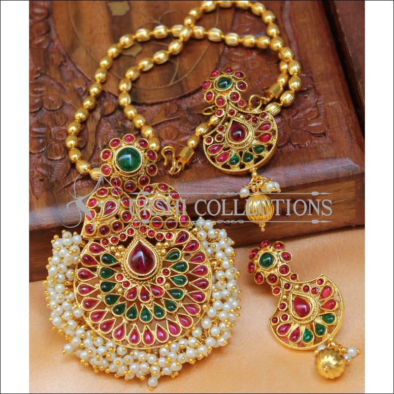 Designer Gold Plated Pendant Set UC-NEW2715 - Multi - Pendant Set