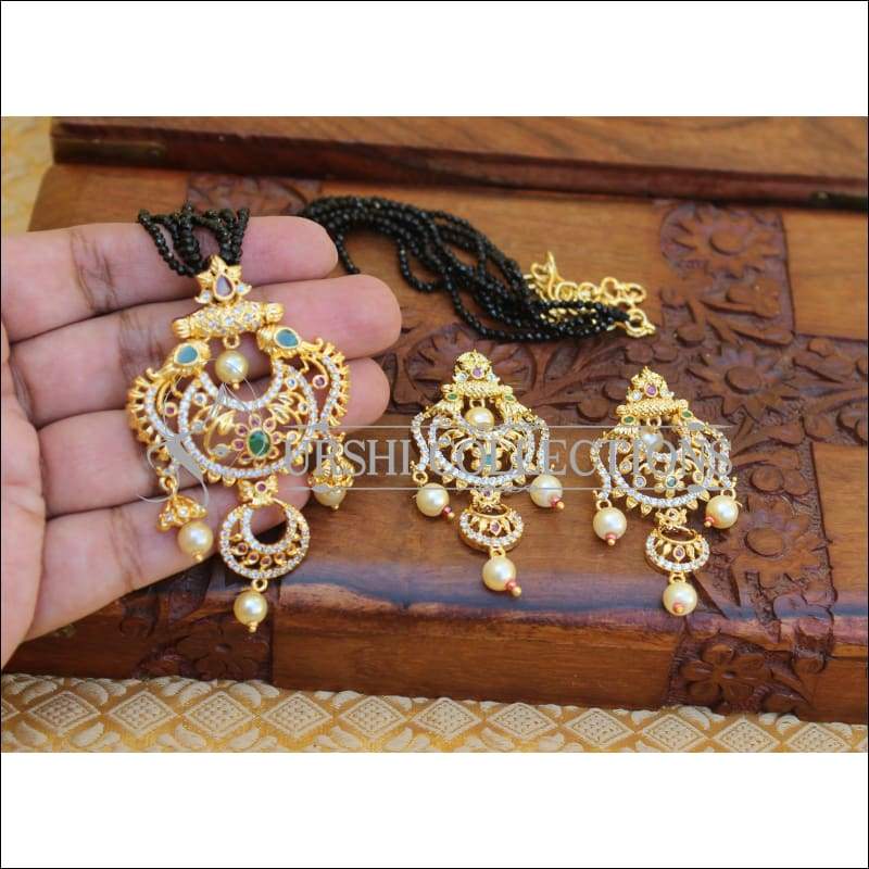 DESIGNER GOLD PLATED NECKLACE SET UTV292 - Necklace Set