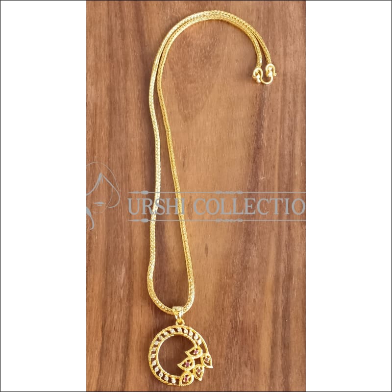 DESIGNER GOLD PLATED PENDANT UTV1288 - Pendant set