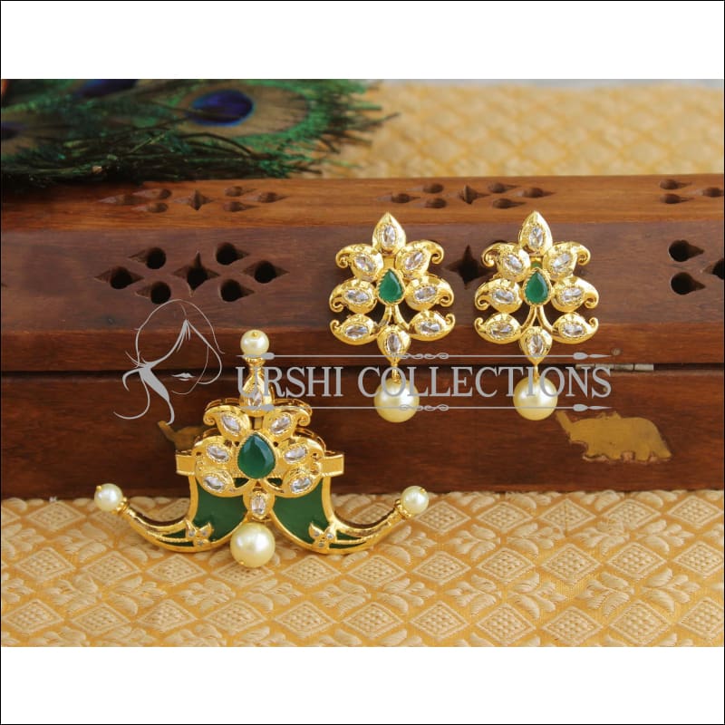 Designer gold plated pendnat set M416 - Pendant Set