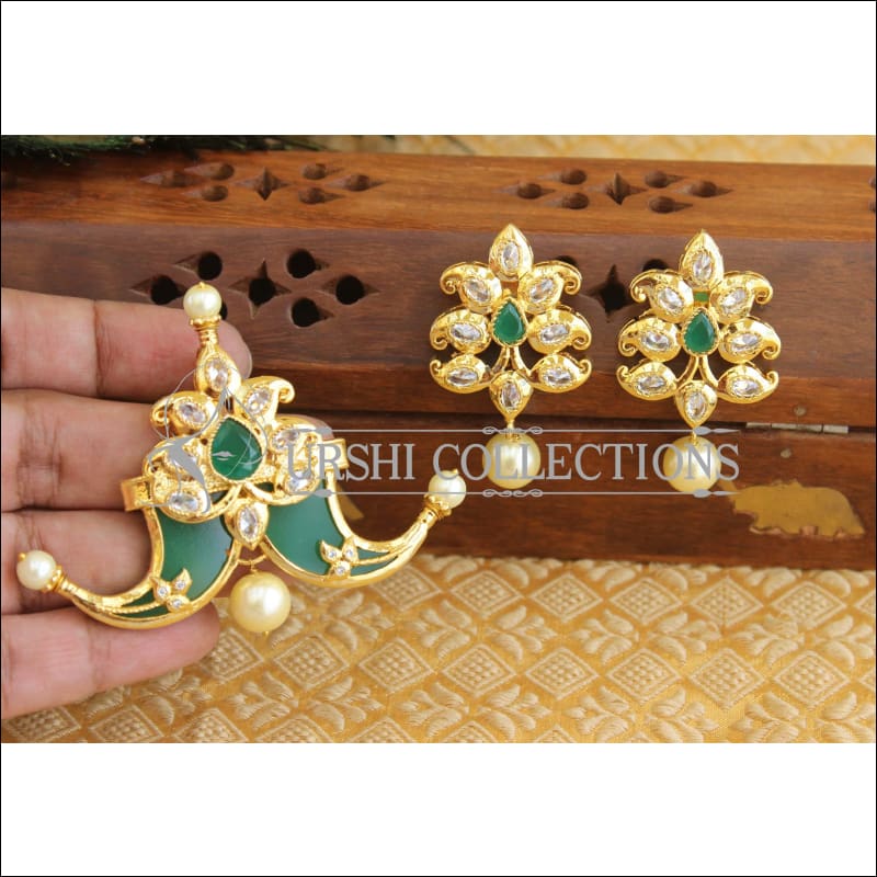 Designer gold plated pendnat set M416 - Pendant Set