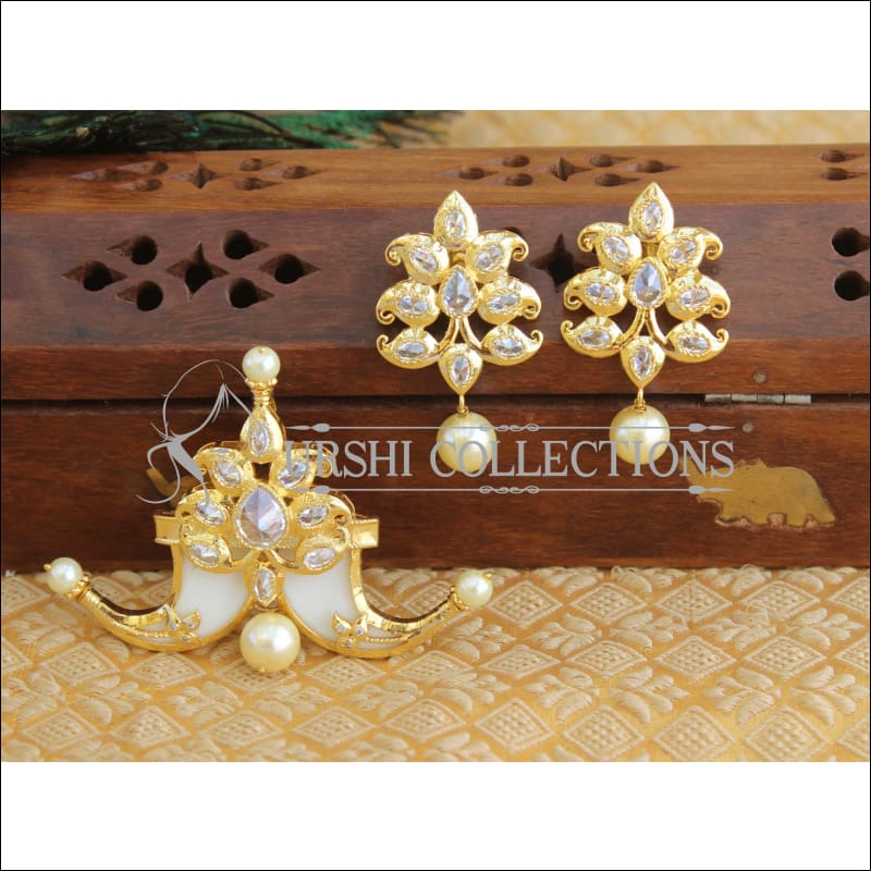 Designer gold plated pendnat set M420 - Pendant Set