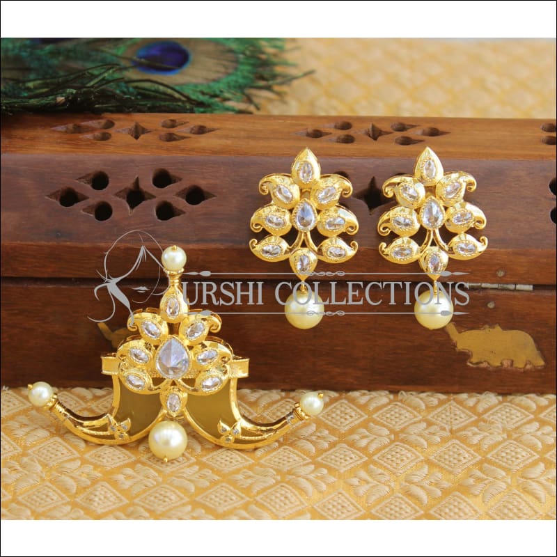 Designer gold plated pendnat set M421 - Pendant Set
