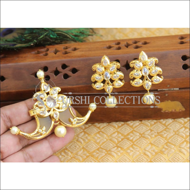 Designer gold plated pendnat set M421 - Pendant Set