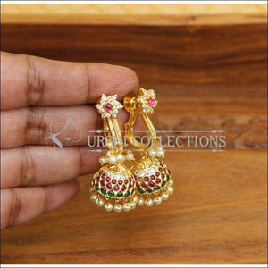 DESIGNER GOLD PLATED KEMPU EARRINGS UTV536 - Earrings