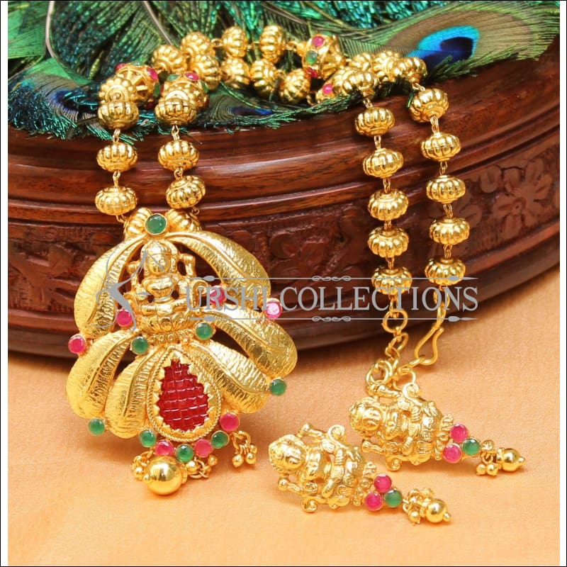 Designer Gold Plated Temple Necklace Set UC-NEW1989 - Necklace Set