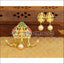 Designer Gold plated Temple pendant set M401