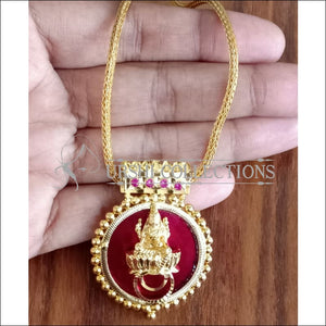 DESIGNER GOLD PLATED TEMPLE PENDANT UTV1284 - Pendant Set