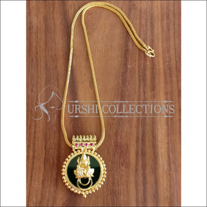 DESIGNER GOLD PLATED TEMPLE PENDANT UTV1285 - Pendant Set