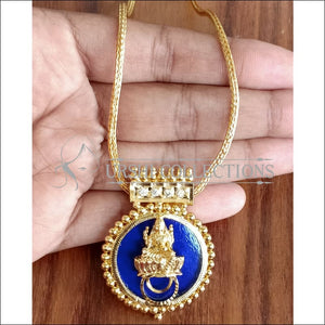 DESIGNER GOLD PLATED TEMPLE PENDANT UTV1286 - Pendant Set