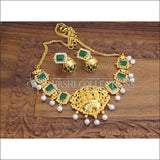 DESIGNER GOLDPLATED RAM PARIVAR NECKLACE SET UTV257 - NECKLACE SETS