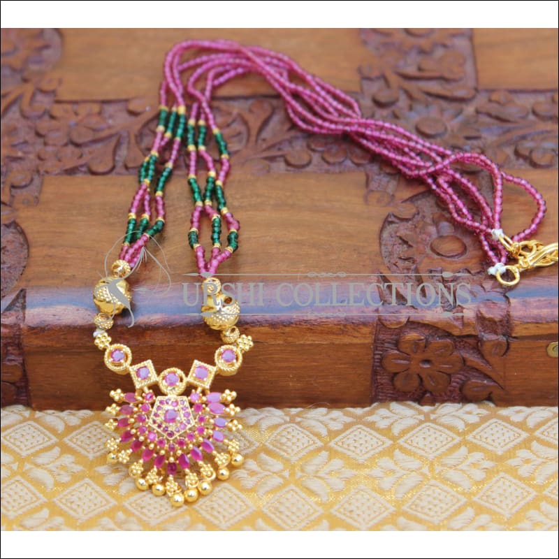 DESIGNER HAND MADE NECKLACE UTV83 - Necklace Set