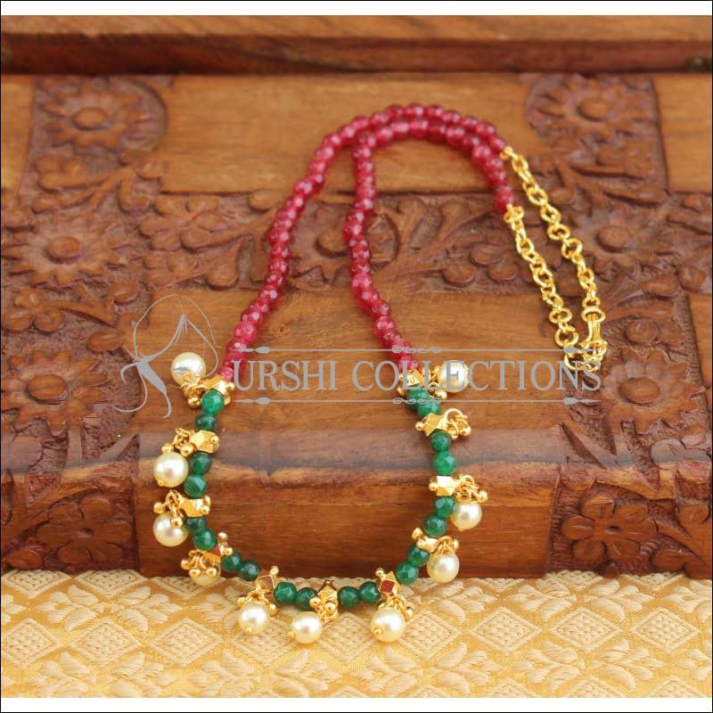 Designer handmade beads necklace M358 - Necklace Set