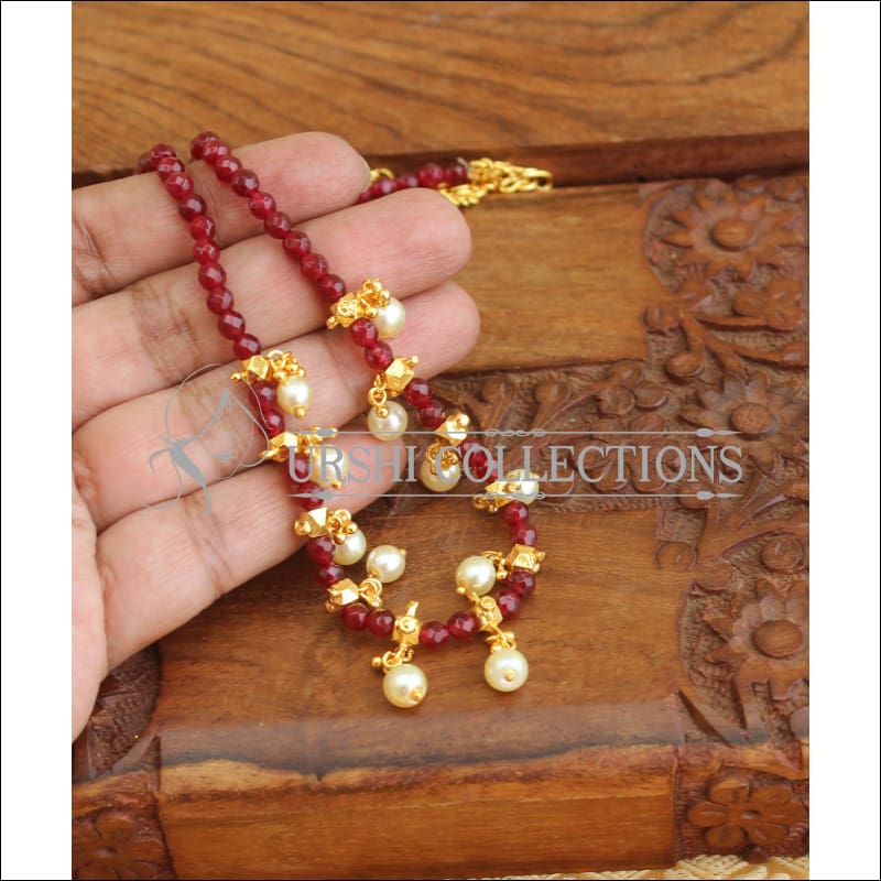 Designer handmade beads necklace M360 - Necklace Set