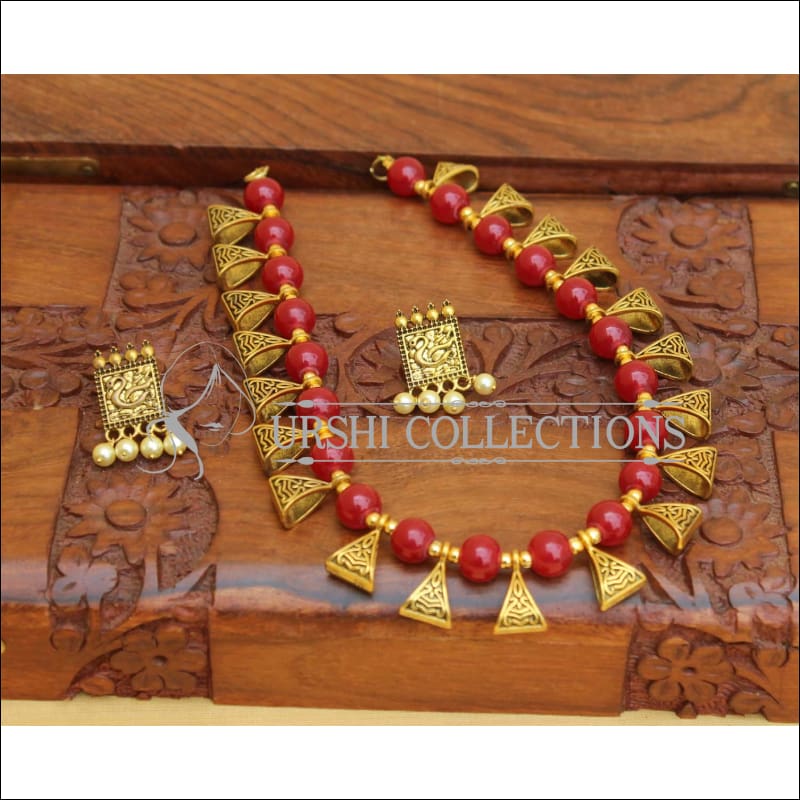 DESIGNER HANDMADE NECKLACE SET UC-NEW3275 - Necklace Set