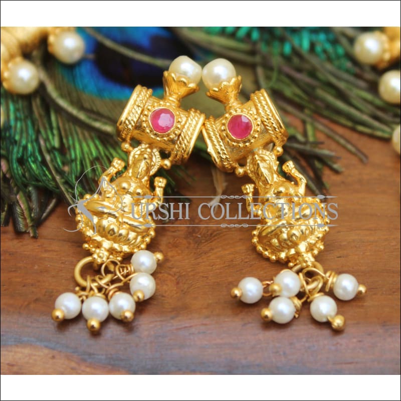 Designer High Gold Lakshmi plated Necklace set M116 - Necklace Set