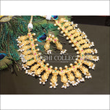 Designer High Gold Lakshmi plated Necklace set M116 - Necklace Set