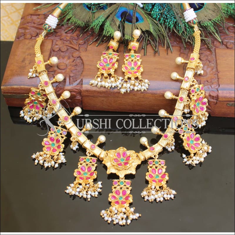 Designer High Gold plated Necklace set M115 - Necklace Set