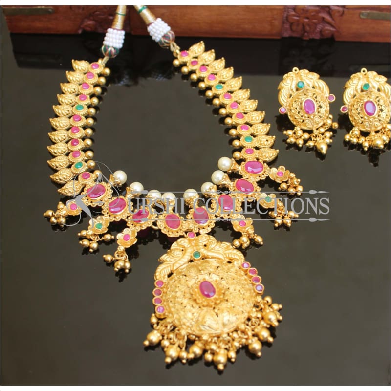 Designer High Gold plated Necklace set M117 - Necklace Set