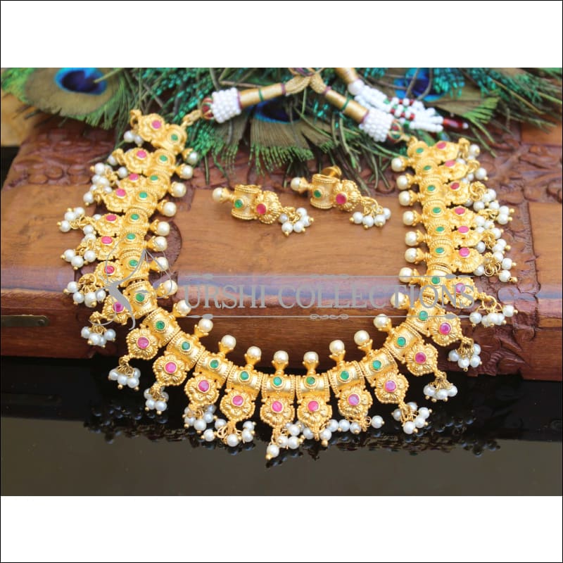 Designer High Gold plated Necklace set M121 - Necklace Set