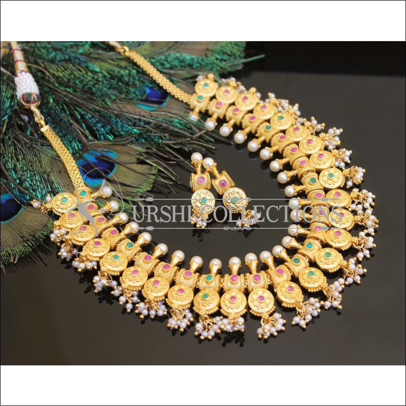 Designer High Gold plated Necklace set M124 - Necklace Set