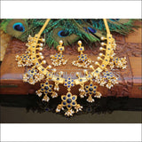 Designer High Gold plated Necklace set M127 - BLUE - Necklace Set
