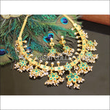 Designer High Gold plated Necklace set M127 - GREEN - Necklace Set