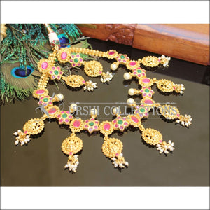 Designer High Gold plated Temple Necklace set M126 - Necklace Set
