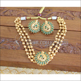 Designer Kemp short peacock necklace set M627 - Necklace Set