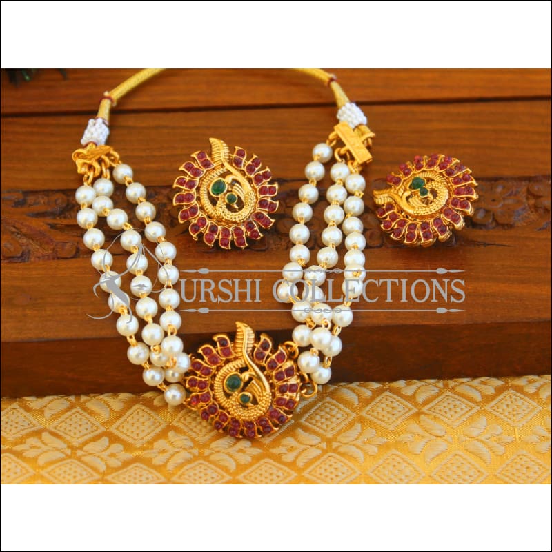 Designer Kemp short peacock necklace set M630 - Necklace Set