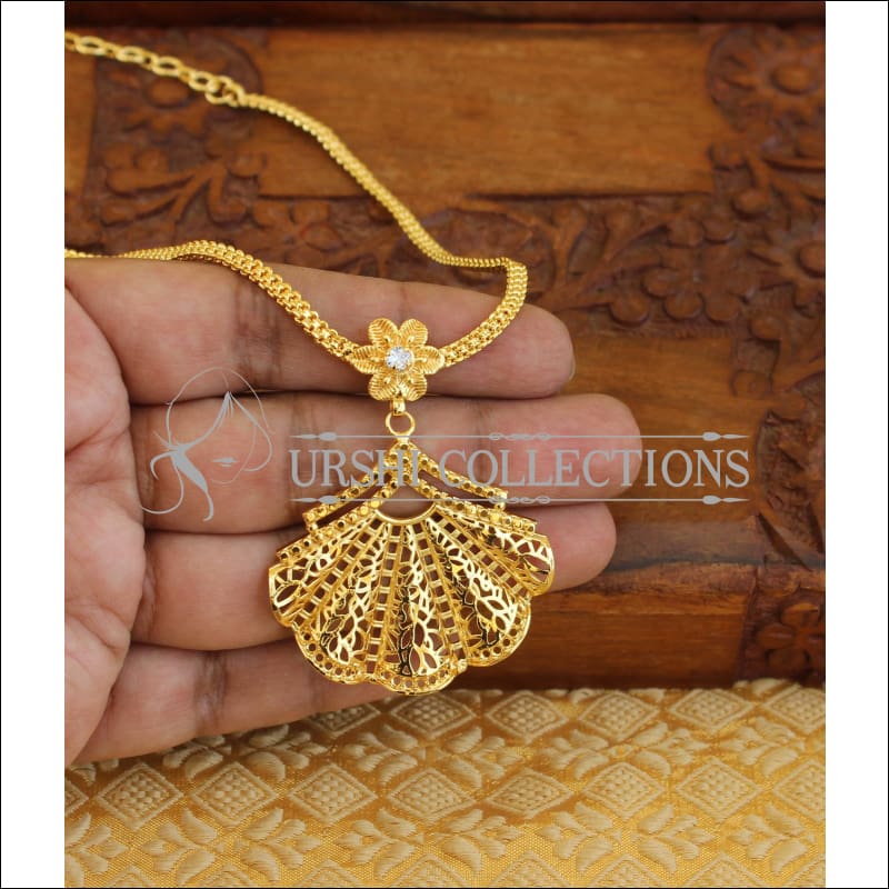 Designer kerala style gold plated necklace M134 - Necklace Set