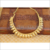 Designer kerala style gold plated necklace M137 - Necklace Set